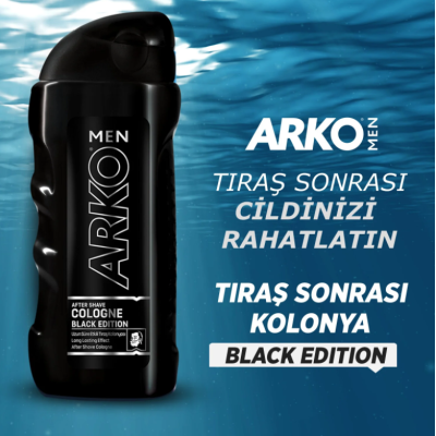 Arko Tıraş Kolonyası 200 ml Black