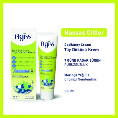 Agiss Tüy Dökücü Krem Hassas Ciltler İçin 100 ml