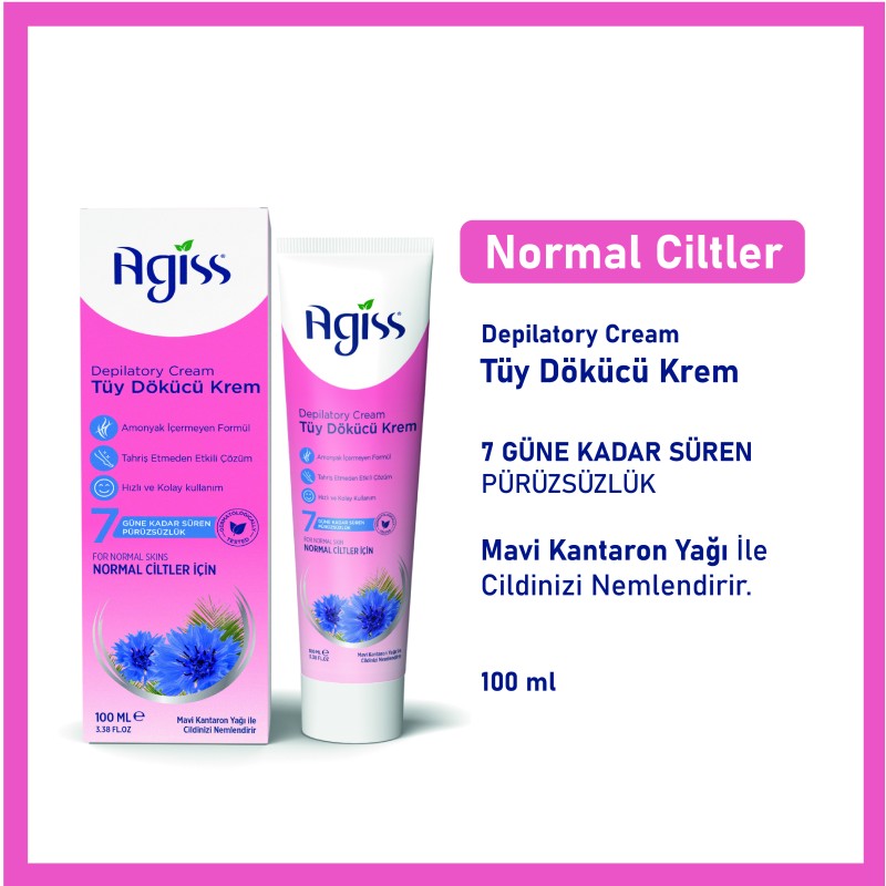 Agiss Tüy Dökücü Krem Normal Ciltler İçin 100 ml Agiss Tüy Dökücü Krem Normal Ciltler İçin 100 ml
