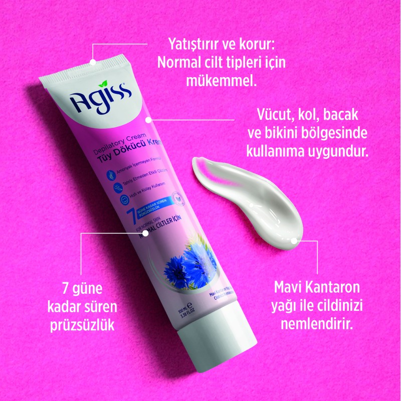 Agiss Tüy Dökücü Krem Normal Ciltler İçin 100 ml Agiss Tüy Dökücü Krem Normal Ciltler İçin 100 ml