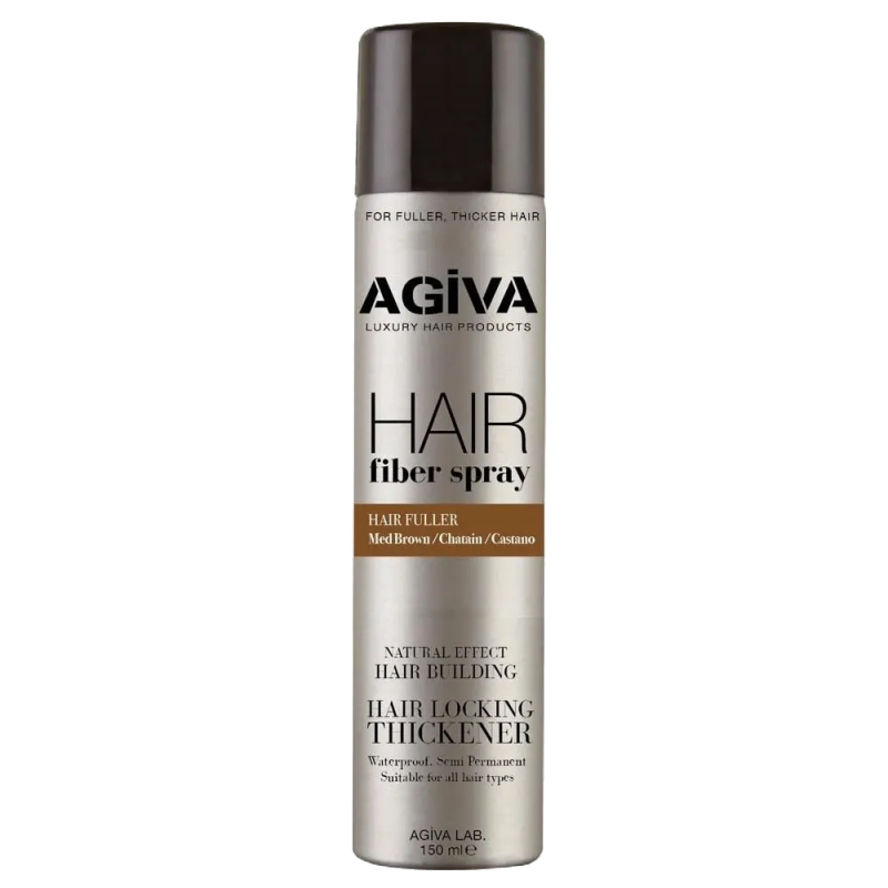 Agiva Hair Fiber Sprey Kahverengi Saç Dolgunlaştırıcı 150 ml Agiva Hair Fiber Sprey Kahverengi Saç Dolgunlaştırıcı 150 ml