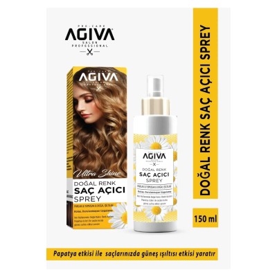 Agiva Ultra Shine Doğal Renk Saç Açıcı Sprey 150ml