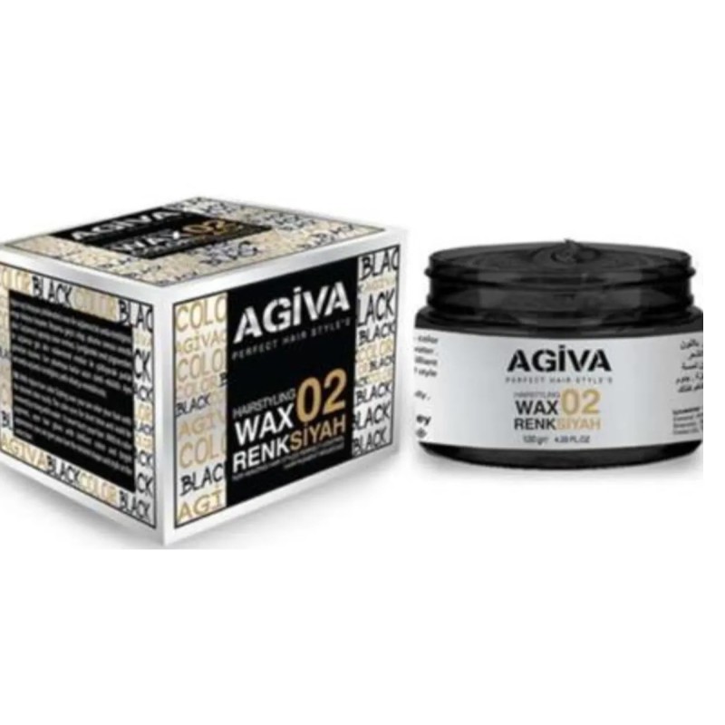 Agiva Renkli Color Wax 120 gr 02 Siyah