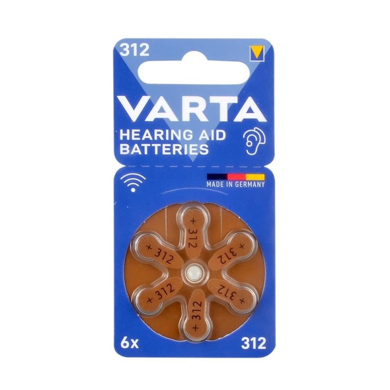 Varta İşitme Cihazı Pili 312 No 6'lı Blister Varta İşitme Cihazı Pili 312 No 6'lı Blister