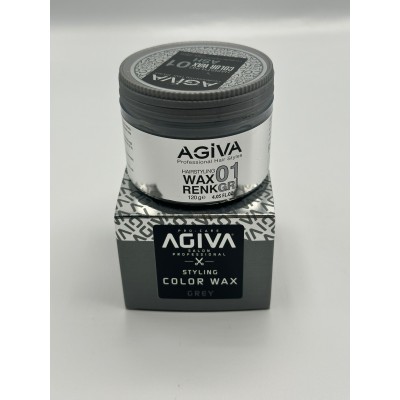 Agiva Color Renkli Wax 120 Gr 01 Gri
