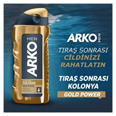 Arko Traş Kolonyası 200ml Gold Power