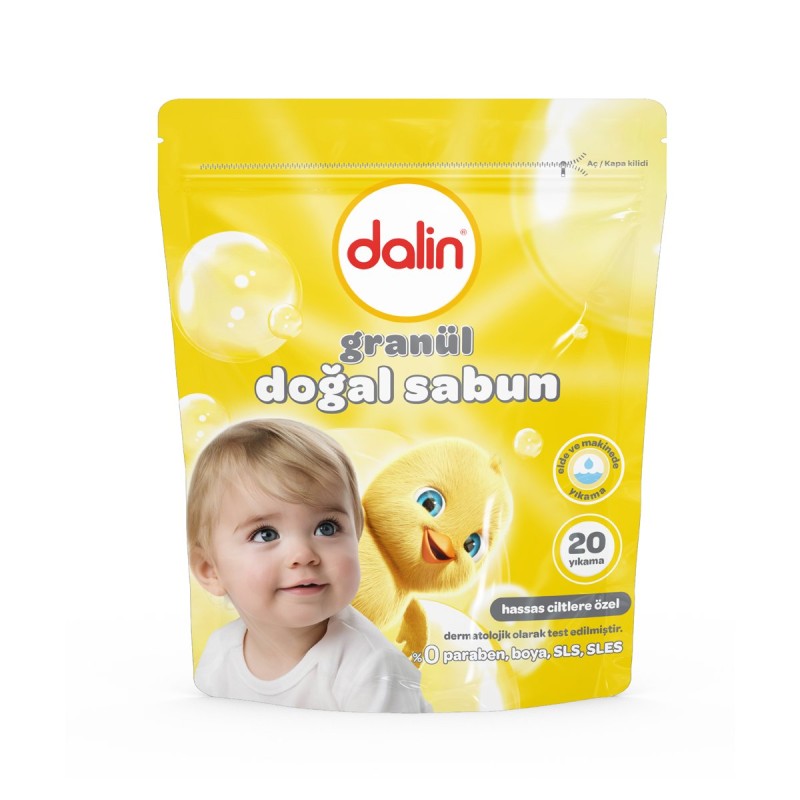 Dalin Granül Doğal Sabun 500gr Hassas Ciltler İçin Nazik Temizlik