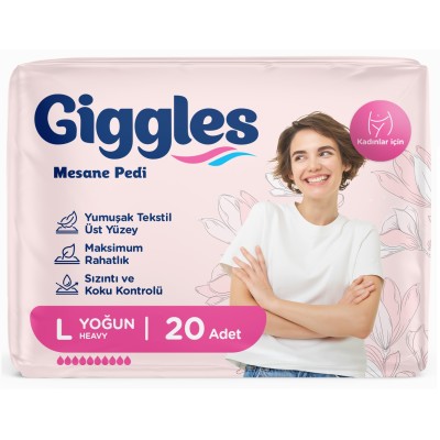 Giggles Kadın Mesane Pedi Large Yoğun 20'li