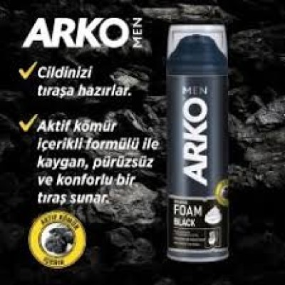 Arko Men Black Tıraş Köpüğü 200 ml