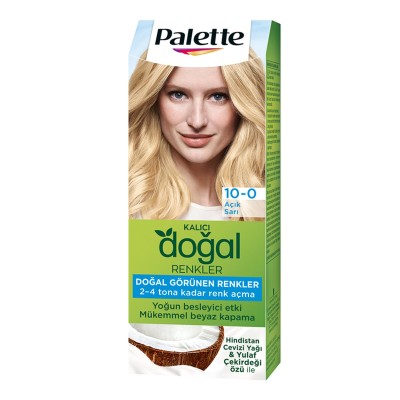 Palette Natural Colors 10-0 Açık Sarı Saç Boyası
