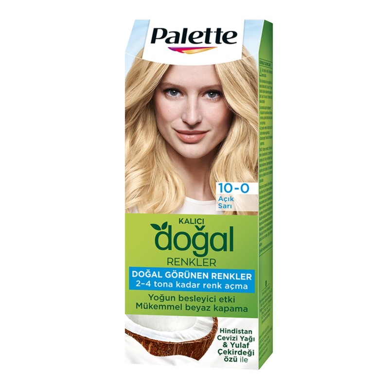 Palette Natural Colors 10-0 Açık Sarı Saç Boyası Palette Natural Colors 10-0 Açık Sarı Saç Boyası