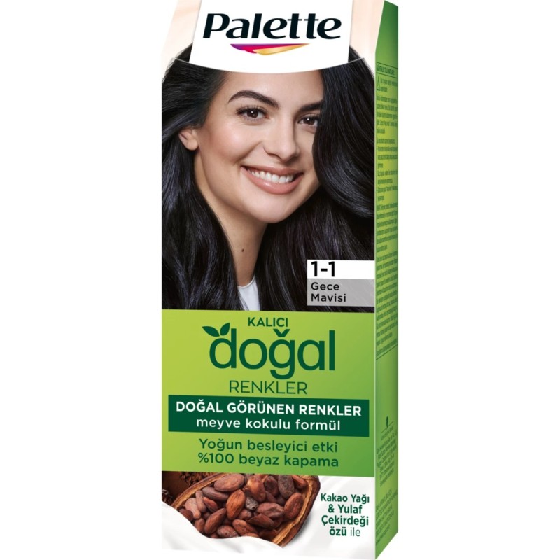 Palette Natural Colors 1-1 Gece Mavisi Saç Boyası