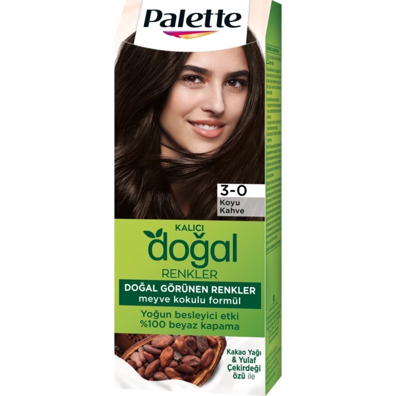 Palette Natural Colors 3-0 Koyu Kahve Saç Boyası Palette Natural Colors 3-0 Koyu Kahve Saç Boyası