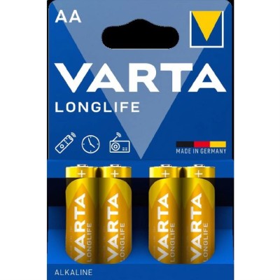 Varta LongLife AA Kalın Kalem Pil Alkalin 4’lü Paket