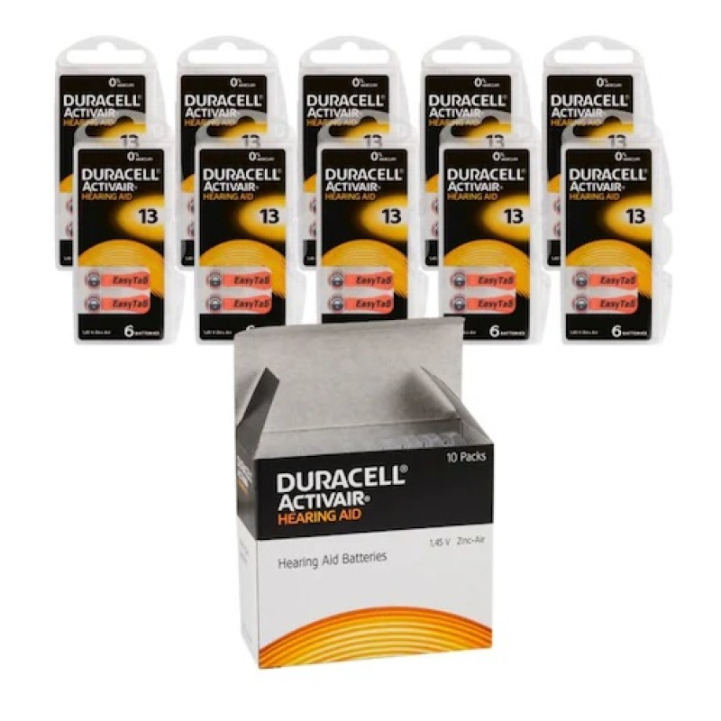 Duracell Activair 13 İşitme Cihazı Pili 60 Adet Duracell Activair 13 İşitme Cihazı Pili 60 Adet
