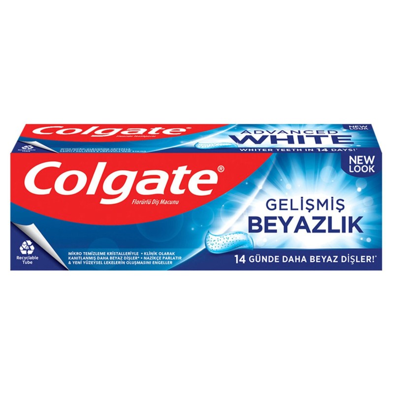 Colgate Diş Macunu 50 ml Gelişmiş Beyazlık Kompakt ve Etkili Temizlik