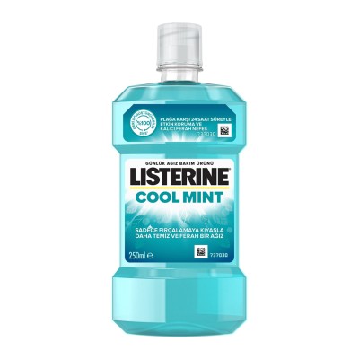 Listerine Cool Mint Ağız Bakım Suyu 250 ml Ferah Nefes, Etkili Koruma