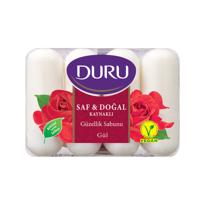 Duru Saf & Doğal Kaynaklı Gül Güzellik Sabunu Doğal Gül Esansı ile Nazik Temizlik