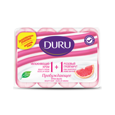 Duru 1+1 Pembe Greyfurt Güzellik Sabunu  Ferahlatıcı ve Arındırıcı Cilt Bakımı