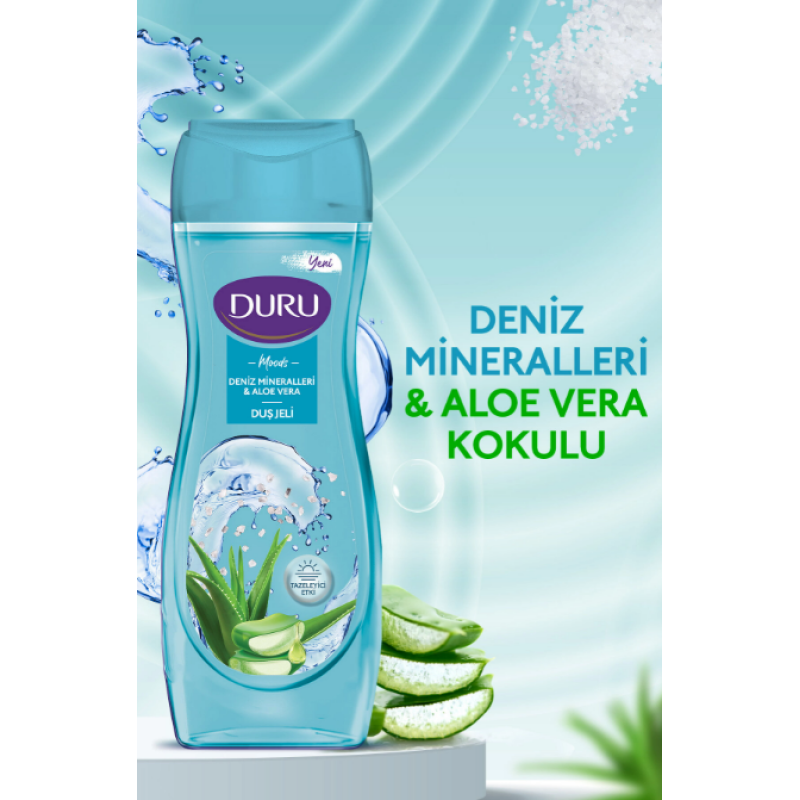 Duru Duş Jeli 450 ml Deniz Mineralli & Aloe Vera
