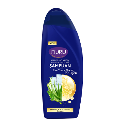 Duru Saç Kremi 500 ml Kolajen, Aloe Vera & Mentol  Ferahlatıcı ve Canlandırıcı Saç Bakımı