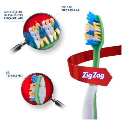 Colgate Zigzag Diş Fırçası 1+1 – Etkili Ağız Temizliği