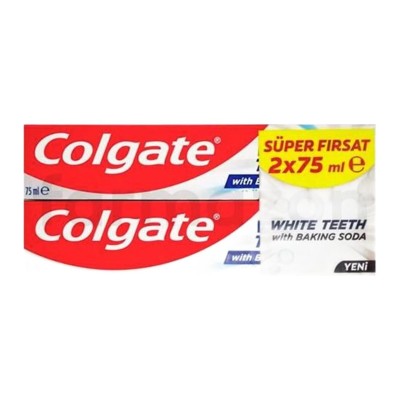 Colgate White Teeth Diş Macunu 2x75 Ml Etkili Beyazlatıcı Diş Bakımı