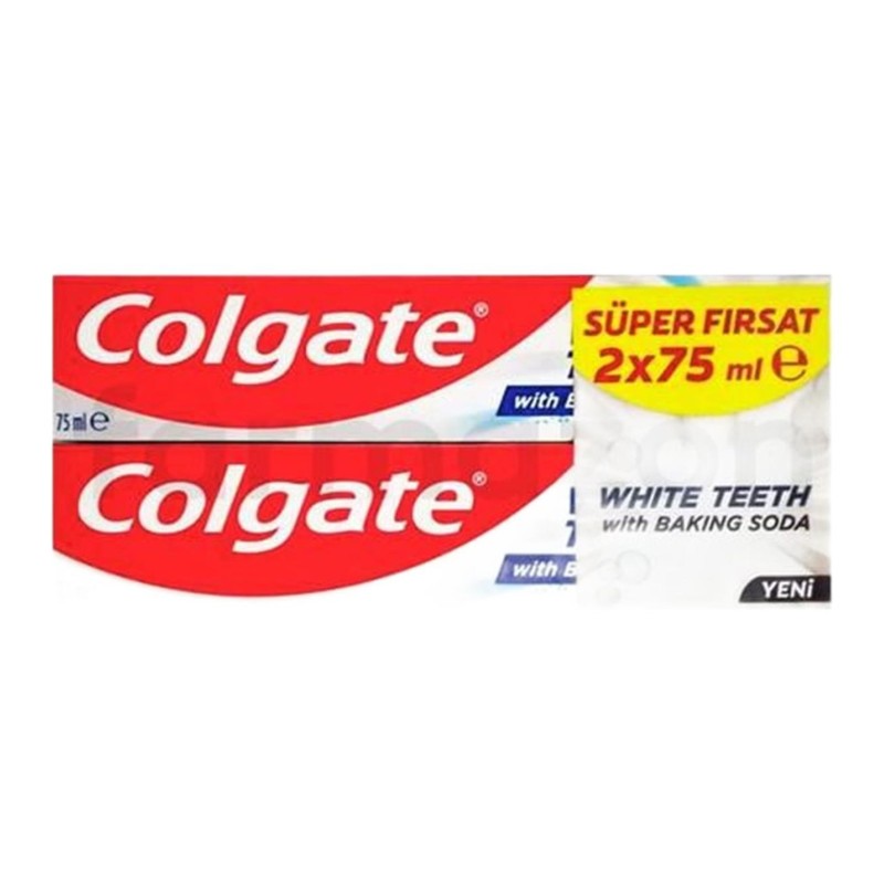 Colgate White Teeth Diş Macunu 2x75 Ml Etkili Beyazlatıcı Diş Bakımı